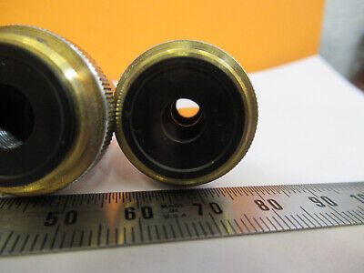 UNITRON JAPAN LOT OBJECTIVE 3  LENSES MICROSCOPE PART AS PICTURED 4B-FT-03