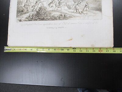 ANTIQUE ETCHING ITALIA ROME CIRCA 1810 GASPARD DUGHET PIETRO PARBONI AS PIC ii