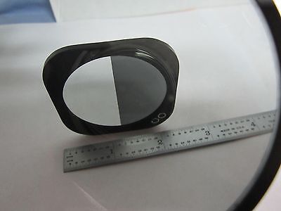 MICROSCOPE POLARIZER SLIDE SPLIT ZEISS IKON MAKER OPTICS AS IS BIN#K5-05