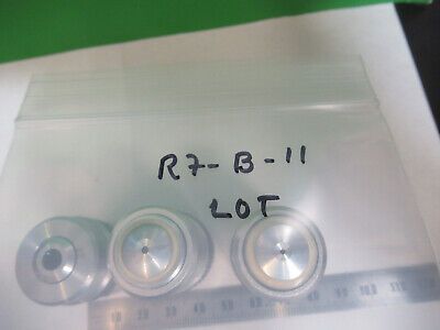 LOT 3 EA 10X 40X 100X /160 LENSES OBJECTIVE MICROSCOPE PART AS PICTURED &R7-B-11