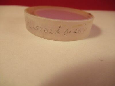 OPTICAL FLAT SPECTRA PHYSICS FUSED SILICA DICHROIC OPTICS AS PICTURED &92-A-22