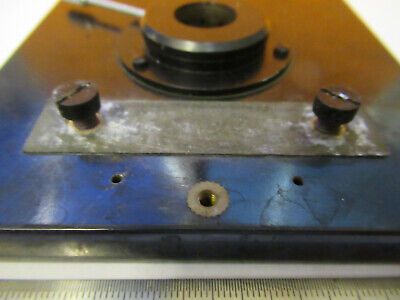 VINTAGE UNITRON JAPAN STAGE + IRIS DIAPHRAGM MICROSCOPE PART AS PICTURED P9-A-79