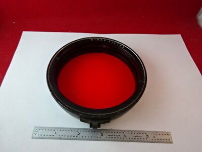 OPTICAL MOUNTED A-RED FILTER GLASS EASTMAN KODAK OPTICS AS IS #50-A-07