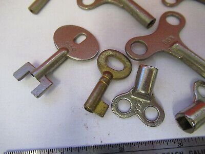 ANTIQUE LOT KEYS for  CLOCKS & MICROSCOPE CABINETS AS PICTURED #W8-FT-11