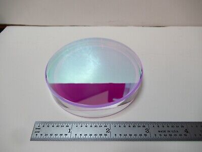 OPTICAL FLAT COATED 3" DIAMETER FUSED SILICA ZYGO OPTICS AS PICTURED &16-A-16