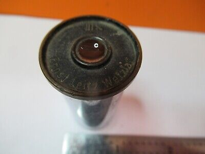 ANTIQUE ERNST LEITZ WETZLAR EYEPIECE 10X LONG MICROSCOPE AS PICTURED &A3-B-86