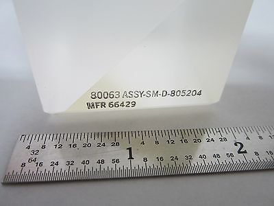 OPTICAL PRISM DUAL GLASS TYPE [chipped edge] MIL SPEC LASER OPTICS BIN#A5-B-17