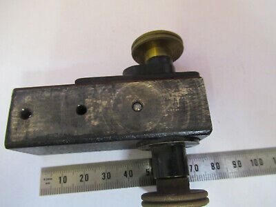 ANTIQUE BAUSCH LOMB BRASS STAGE 1,800's  MICROSCOPE PART AS PICTURED &P8-A-57