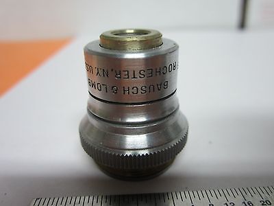 OPTICAL MICROSCOPE PART OBJECTIVE BAUSCH LOMB 8X OPTICS AS IS BIN#B3-F-5