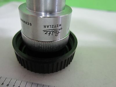 MICROSCOPE PART OBJECTIVE LEITZ 10X GERMANY OPTICS AS IS S9-23