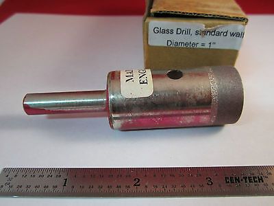 OPTICAL TOOL GLASS DIAMOND DRILL 1" DIAMETER FOR LENSES LASER OPTICS BIN#3K