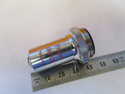 UNITRON JAPAN 40X DM PHASE OBJECTIVE OPTICS MICROSCOPE PART AS PICTURED P4-A-85