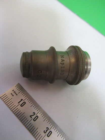 CARL ZEISS  OBJECTIVE 1/12 LENS OPTICS MICROSCOPE PART AS PICTURED Q7-A-07