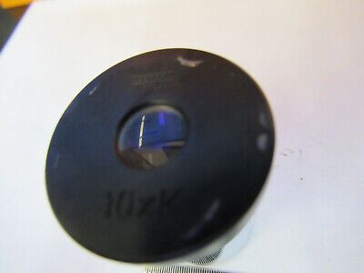 WILD SWISS HEERBRUGG LENS EYEPIECE 10xK MICROSCOPE PART AS PICTURED W3-B-63