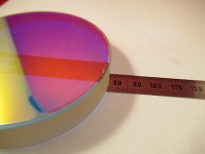 OPTICAL FLAT 1/10 WAVE COATED ZERODUR BEAM SPLITTER 3" DIAMETER OPTICS &14-A-10