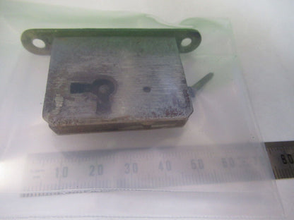 ANTIQUE LOCK WITHOUT KEY for SPENCER cabinet MICROSCOPE PART AS PICTURED S2-C-47