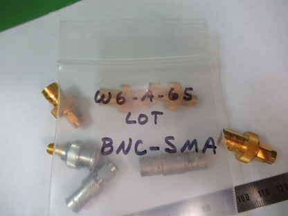 LOT RF MICROWAVE RADIO CONNECTORS SMA BNC ADAPTERS PARTS AS PICTURED #W6-A-65