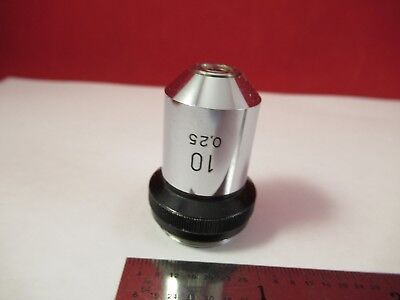 WILD HEERBRUGG SWISS OBJECTIVE 10X MICROSCOPE PART OPTICS AS PICTURED &75-B-36