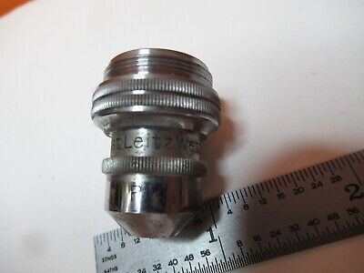 ANTIQUE LEITZ GERMANY POL OBJECTIVE 3 P MICROSCOPE OPTICS PART AS PIC &16-B-10