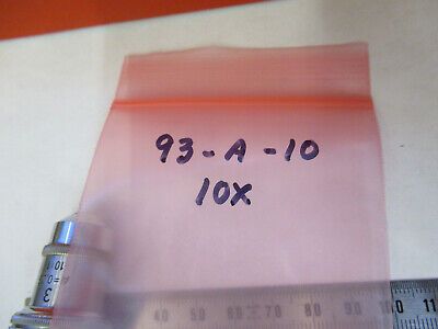 LEITZ WEZTLAR 10X OBJECTIVE LENS MICROSCOPE PART OPTICS AS PICTURED &93-A-10