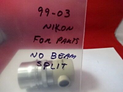 FOR PARTS NIKON JAPAN COMPARATOR LENS 50X OPTICS MICROSCOPE PART AS IS #99-03