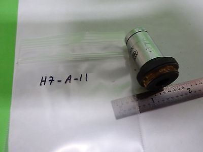 MICROSCOPE PART OBJECTIVE OLYMPUS JAPAN HI 100X OPTICS AS IS BIN#H7-A-11