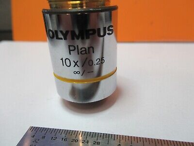 OLYMPUS JAPAN INFINITY OBJECTIVE 10X OPTICS MICROSCOPE PART AS PICTURED &50-A-23