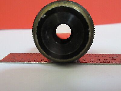 CARL ZEISS GERMANY PLAN 10X /160 OBJECTIVE LENS MICROSCOPE PART AS PIC 4B-A-55