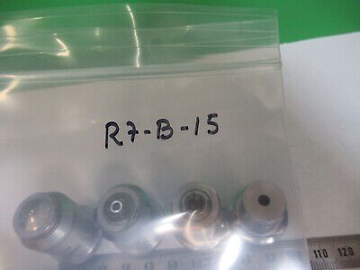 LOT 4 EA 4X 10X 40X 100X UNITRON OBJECTIVE MICROSCOPE PART AS PICTURED &R7-B-15