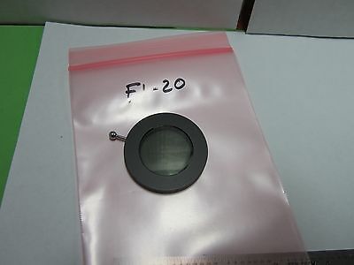 MICROSCOPE PART POLARIZER FILTER ROUND OPTICS  BIN#F1-20