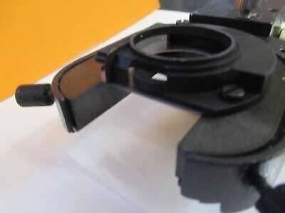 LEICA GERMANY DMRB CONDENSER HOLDER ASSEMBLY MICROSCOPE PART AS PICTURED 50-A-38