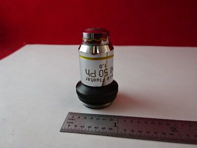 WILD HEERBRUGG SWISS OBJECTIVE PHASE 50X MICROSCOPE OPTICS PART AS IS #88-90-A