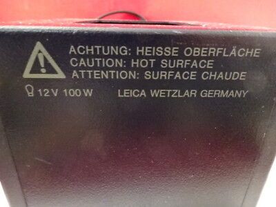 LEICA DMR GERMANY LAMP ILLUMINATOR HOUSING 504058 MICROSCOPE PART AS IS &W2-A-04