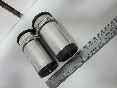 LOT 2 EA LEITZ GERMANY EYEPIECES PERIPLAN 10X MICROSCOPE PART OPTICS BIN#L3-27