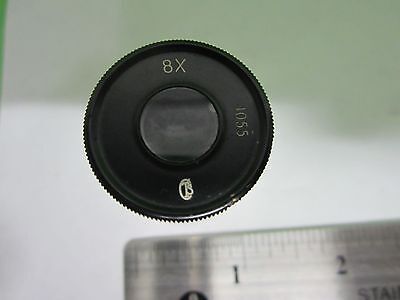 MICROSCOPE PART  EYEPIECE  8X OPTICS #65-24