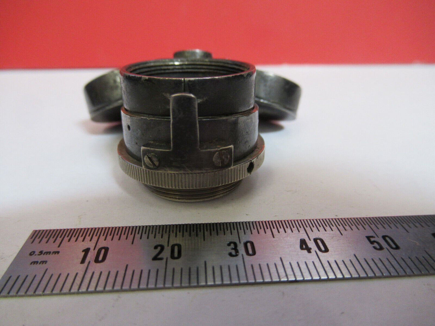 ANTIQUE BAUSCH LOMB NOSEPIECE TRIAX MICROSCOPE PART AS PICTURED G4-A-80