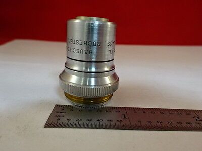 MICROSCOPE PART OBJECTIVE BAUSCH LOMB 10X OPTICS AS IS #AO-27