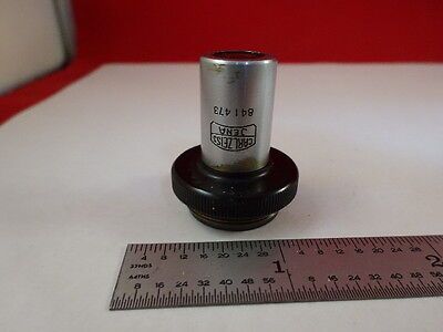 MICROSCOPE PART ZEISS GERMANY OBJECTIVE 8X POLMI OPTICS AS IS #T2-B-03