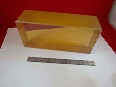 OPTICAL ZERODUR GLASS THICK BRICK LASER OPTICS INTERFEROMETER AS IS B#Q1-A-01