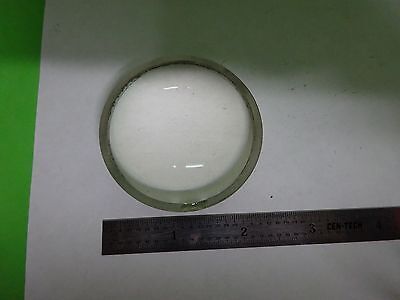 OPTICAL LARGE CONVEX CONCAVE LENS [chip on edge] LASER OPTICS AS IS BIN#V7-40