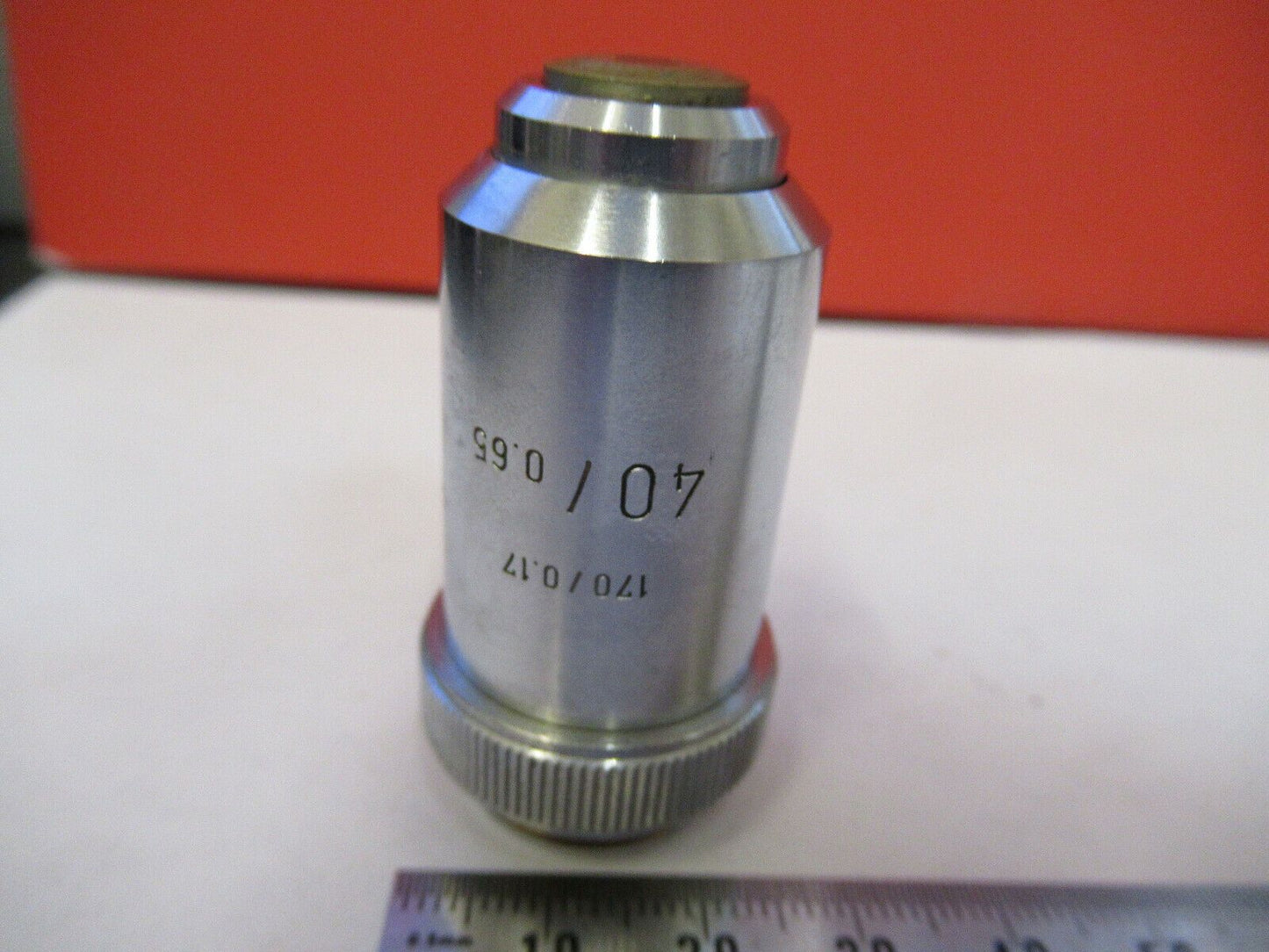 LEITZ WETZLAR OBJECTIVE 40X /170 LENS MICROSCOPE PART AS PICTURED &8Z-A-09