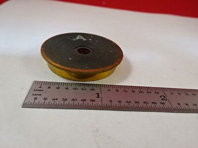 FOR PARTS MICROSCOPE BRASS ANTIQUE PIECE OPTICS AS IS B#C6-C-16