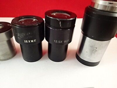 FOR PARTS LOT EYEPIECES OCULAR MICROSCOPE PART OPTICS AS PICTURED &S3-A-12