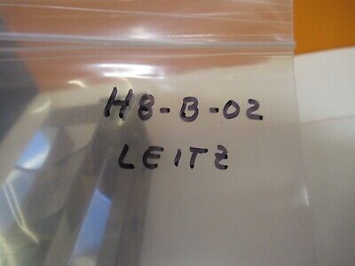 LEICA LEITZ GERMANY SLIDE GLASS PRISM MICROSCOPE PART AS PIC &H8-B-02