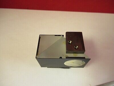 OPTICAL GLASS PRISM OLYMPUS JAPAN HEAD MICROSCOPE PART OPTICS AS PIC &13-A-49