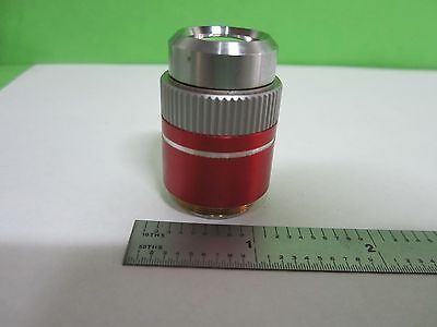 MICROSCOPE PART OBJECTIVE NPL FLUOTAR RED LEITZ GERMANY OPTICS AS IS BIN#T1-19