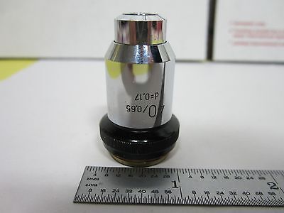 MICROSCOPE OBJECTIVE WILD HEERBRUGG SWISS 40X OPTICS #N1-W-01