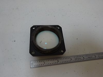 OPTICAL LARGE MOUNTED MIL SPEC CONVEX LENS LASER OPTICS AS IS BIN#D7-E-06