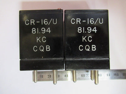 ANTIQUE QUARTZ CRYSTAL 81.94 PAIR FREQUENCY CONTROL RADIO AS PICTURED Q2-110