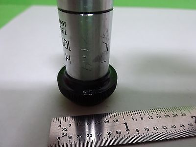 MICROSCOPE PART OBJECTIVE OLYMPUS JAPAN HI 100X OPTICS AS IS BIN#H7-A-11